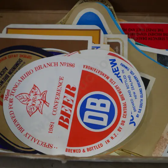 Vintage beer labels