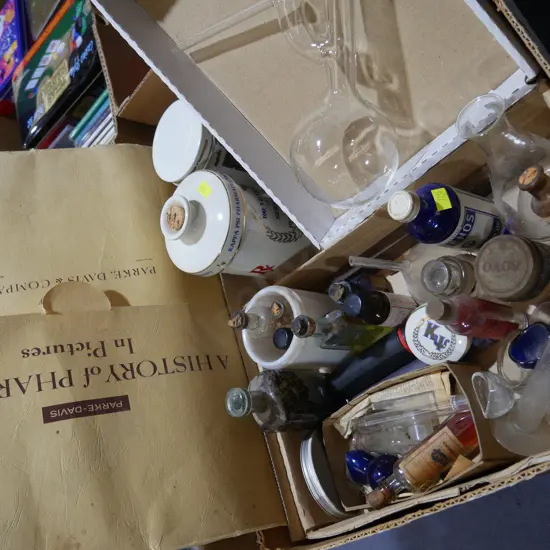 Vintage pharmacy items