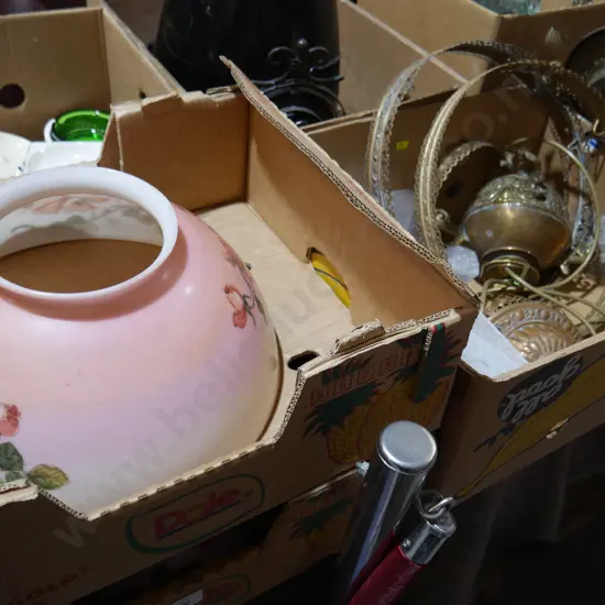 Brass Kero lamps etc