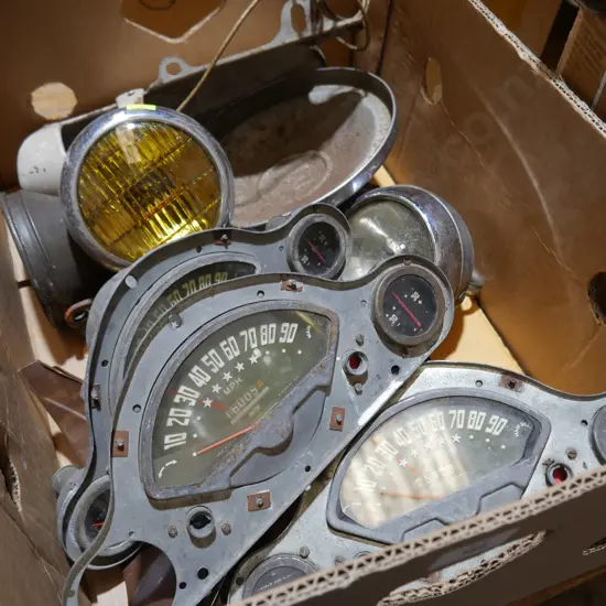 Vintage speedometer etc