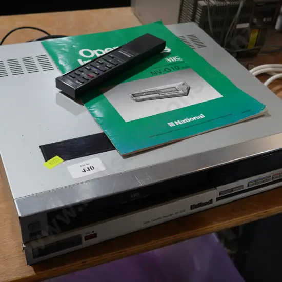 National VHS video cassette recorder
