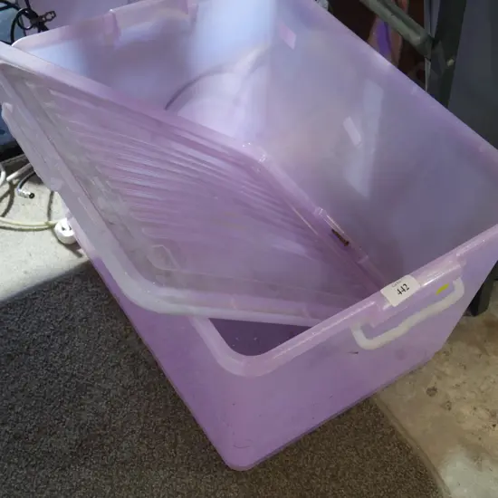 Purple storage container