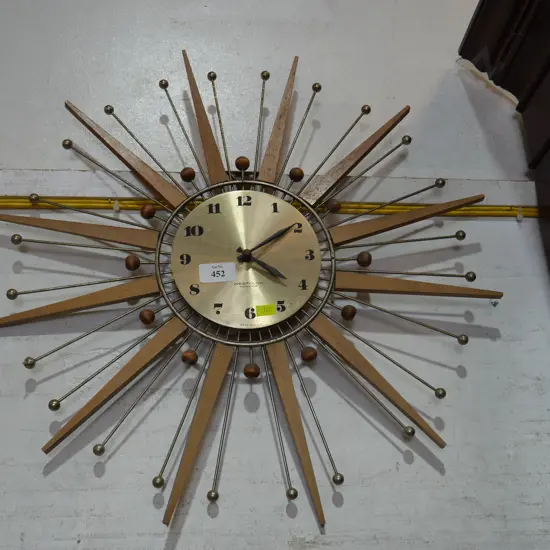 Starburst wall clock