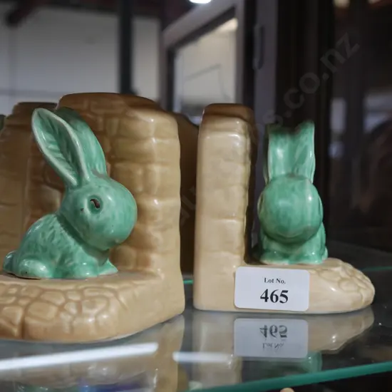 Sylvac bunny book ends