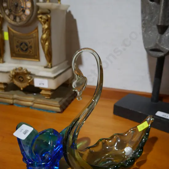 Glass bee and swan