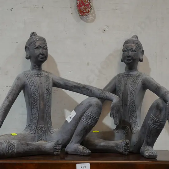 2 Oriental figurines