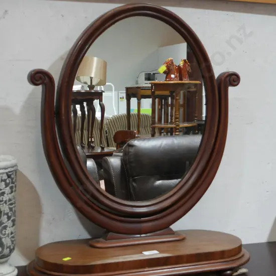 Victorian toilet mirror