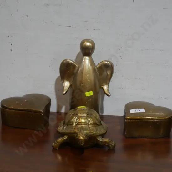 brass turtle angel etc
