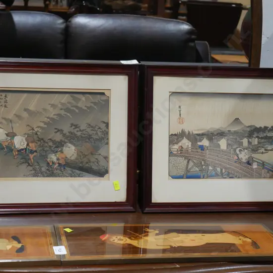 2 framed oriental pictures