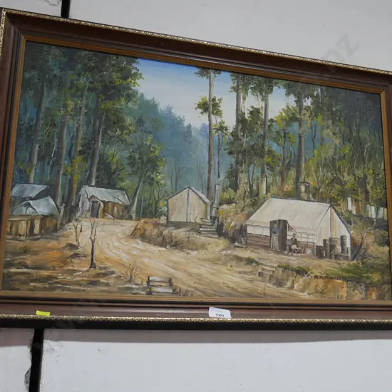 Framed Montgomery oil