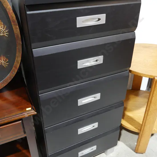 Modern black drawers