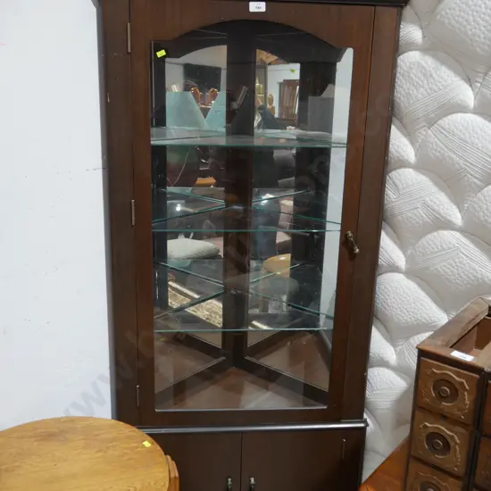 Corner display cabinet