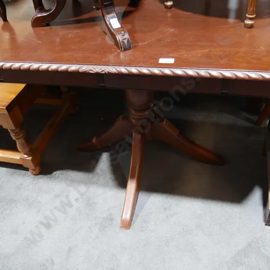 Rope edge dining table