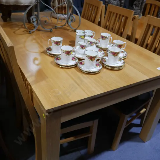 Dining table and 6 chairs