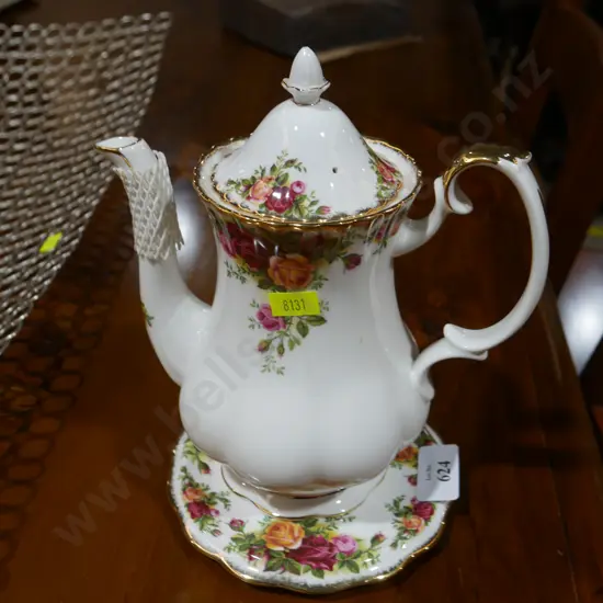 Royal Albert old country roses coffee pot