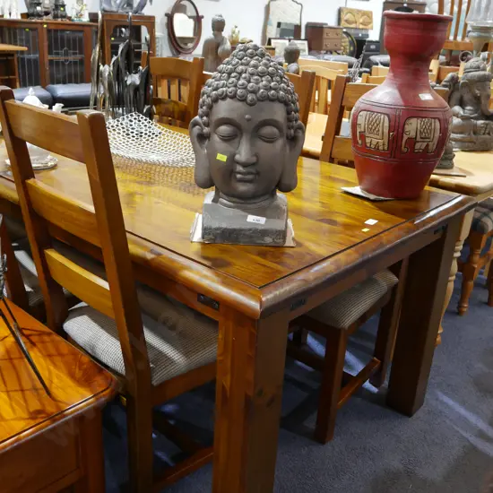 Dining table and 6 chairs