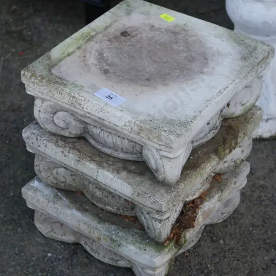 Concrete plant stands