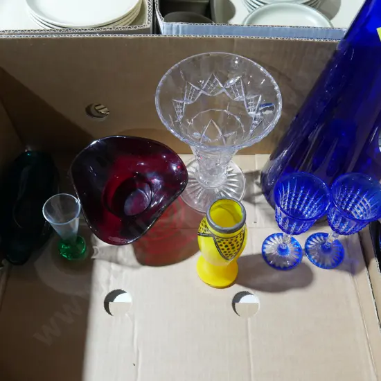 Coloured glassware