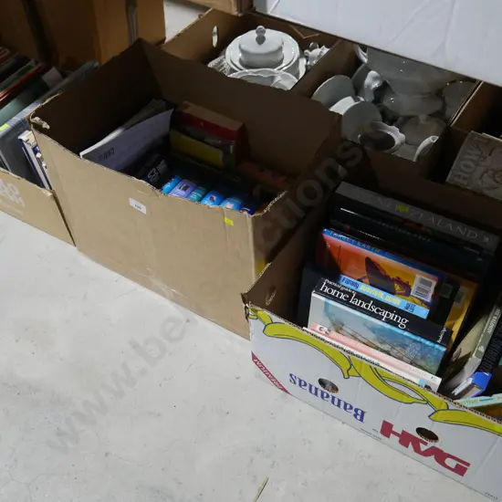 3 boxes, books