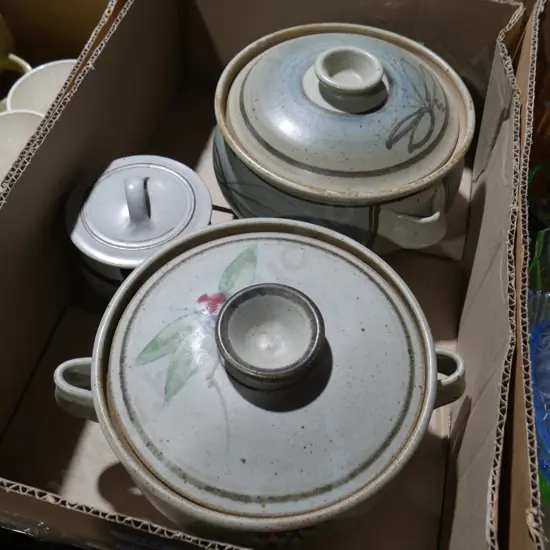 Neil Grant pottery vege dishes