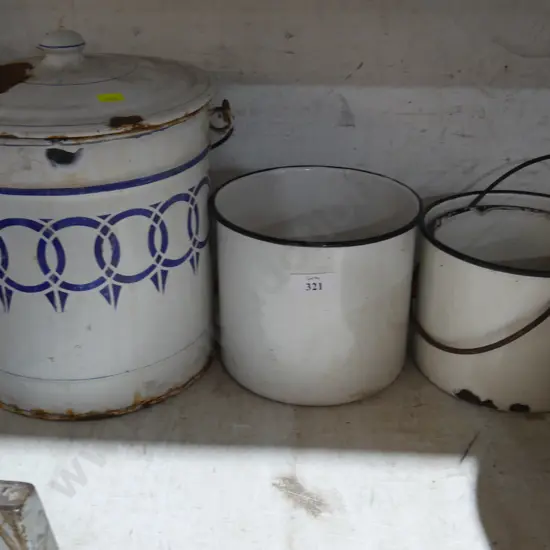 Enamel pots