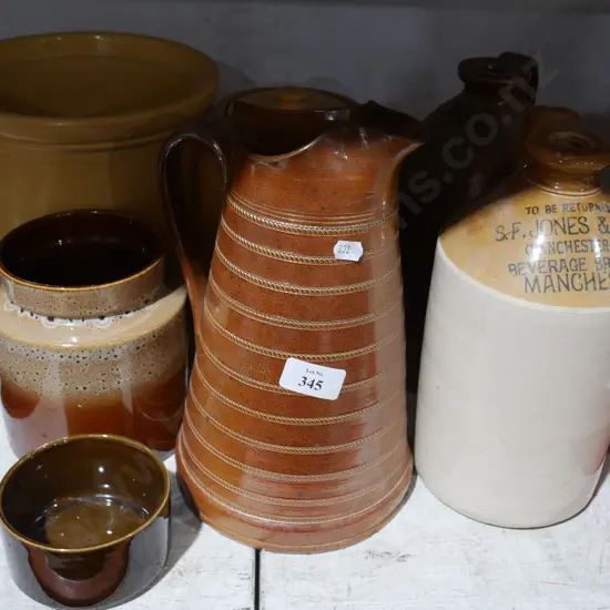 Pottery and stone jugs