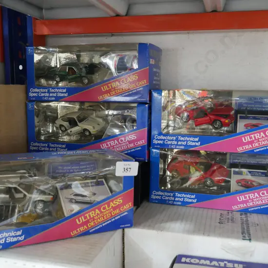 Boxed model cars