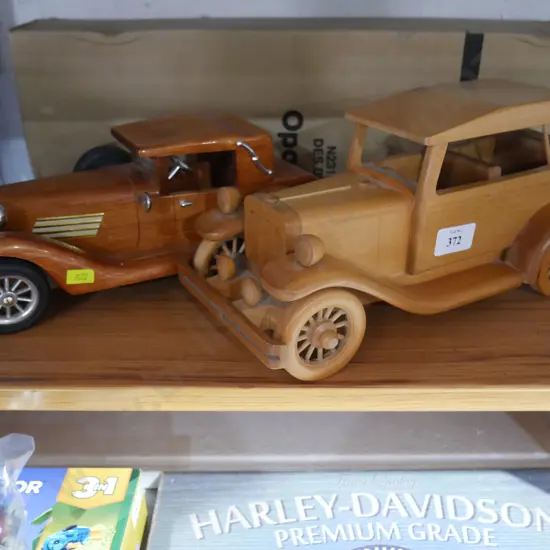 Wooden model cars