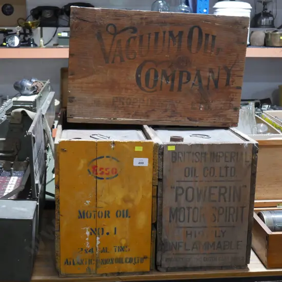 Advertising wooden boxes