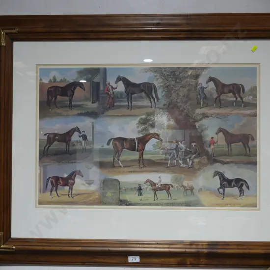 Race horse print