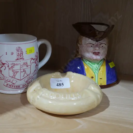 NZ China, ash tray, mugs