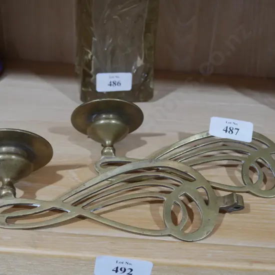 Brass candle holders