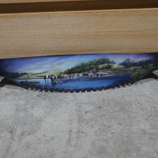 Painted saw