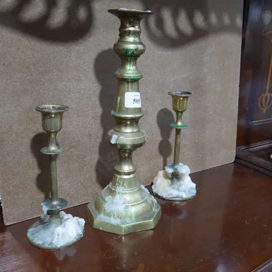 Brass candle sticks