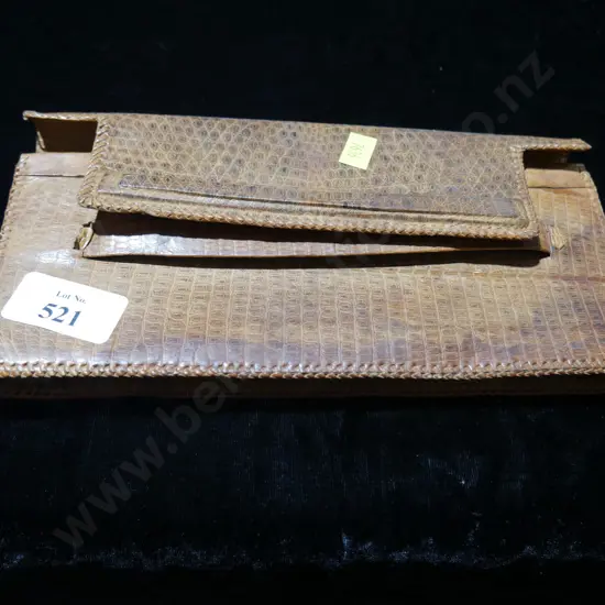 Snake skin purse