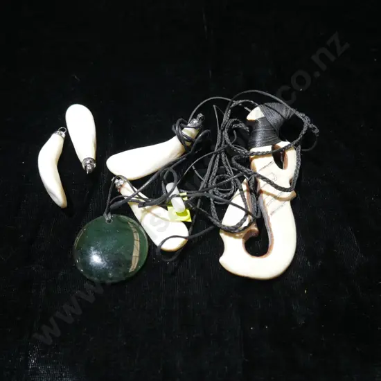 Bone pendant etc