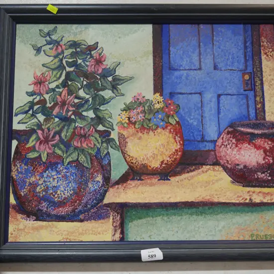 Oil painting. P Russo