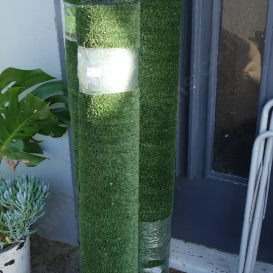 3 rolls of artificial grass