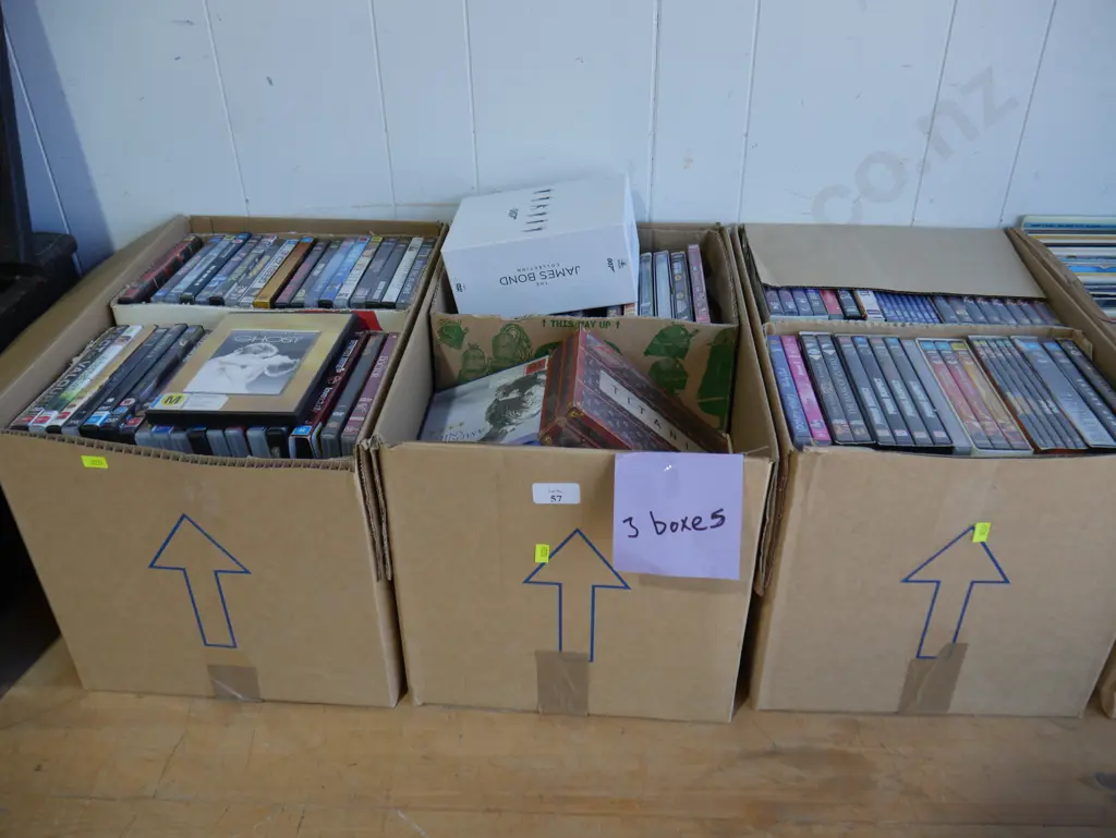 3 boxes DVDs Image 1++