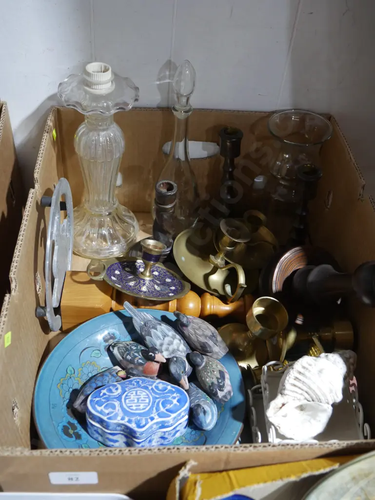 Candle stick holders, wooden duck ornaments etc Image 1++