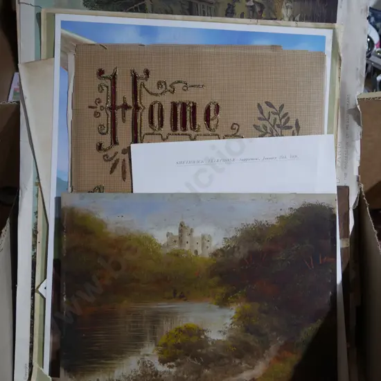 Box unframed artworks