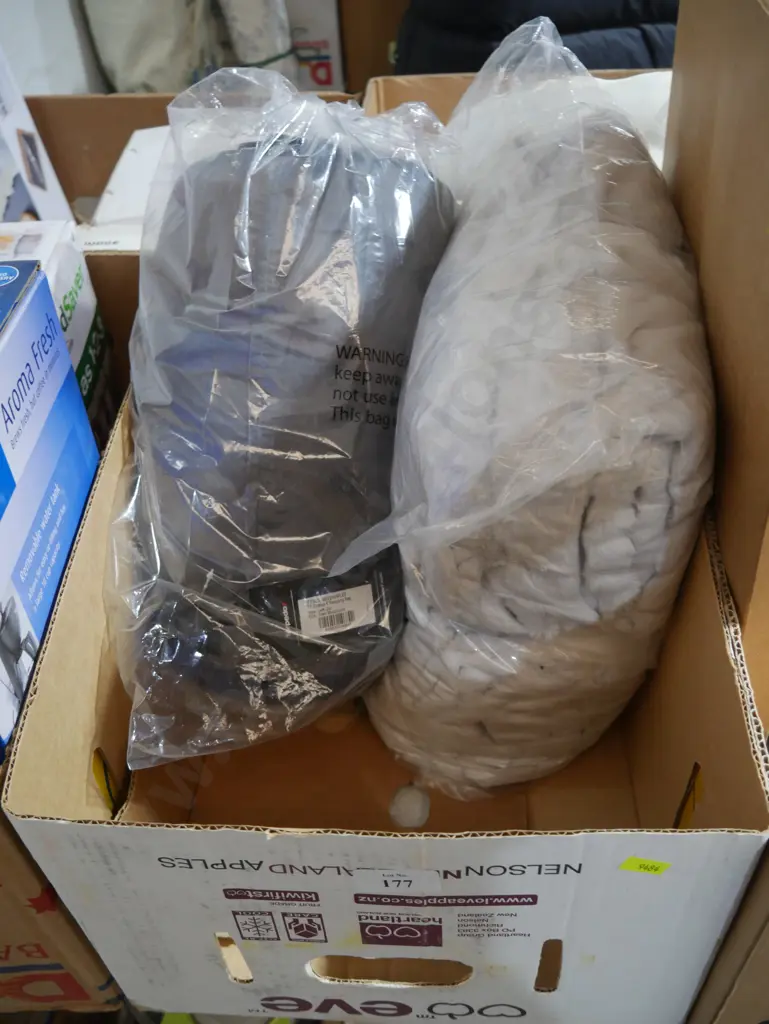 New sleeping bag and throw rug Image 1++