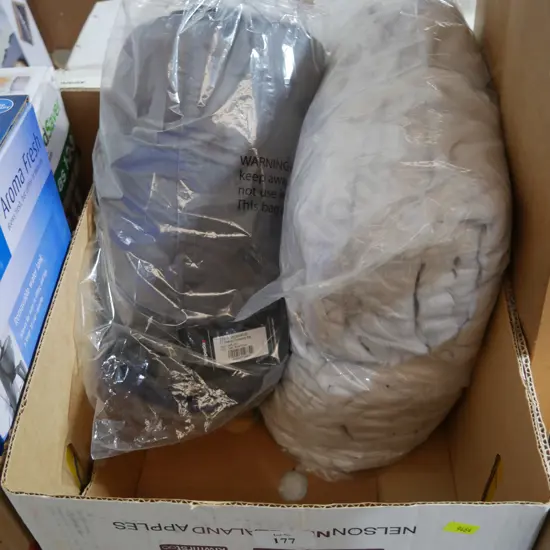 New sleeping bag and throw rug