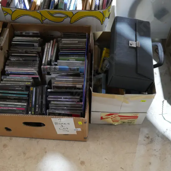 CDs and cassette tapes