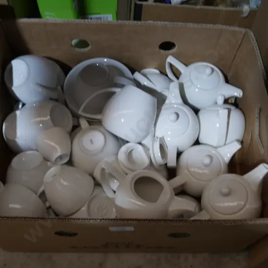 White teapots etc