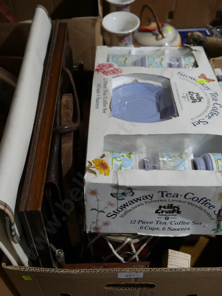 Boxed coffee set, bongo drum etc Image 1++