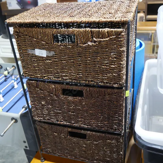 Wicker drawers