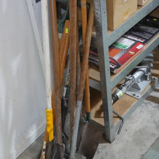 Assorted gardening tools