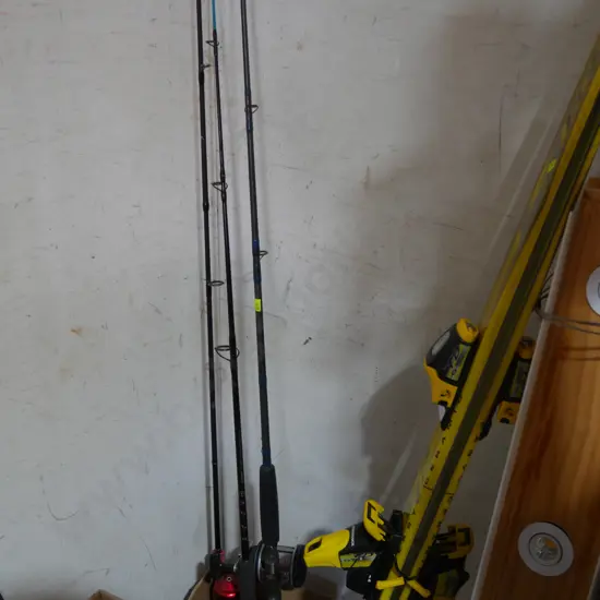 Three fishing rods