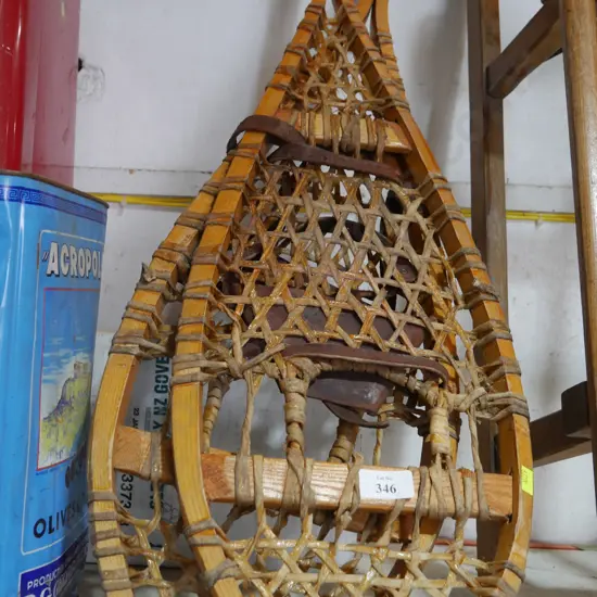 Vintage snow shoes